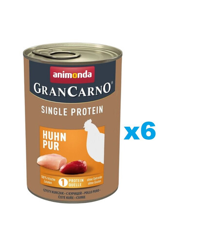 ANIMONDA GranCarno Single Protein Adult čisté kuřecí 6x400g