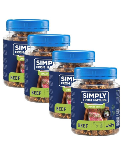 SIMPLY FROM NATURE Hovězí tréninkové pamlsky 4x130 g