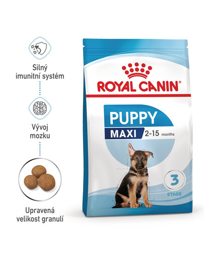 ROYAL CANIN Maxi Puppy 15 kg granule pro štěňata velkých plemen