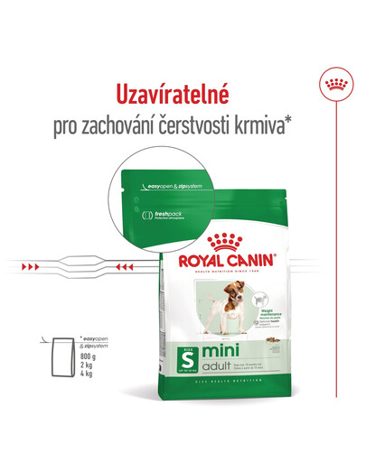 ROYAL CANIN Mini Adult 4kg granule pro dospělé psy malých plemen