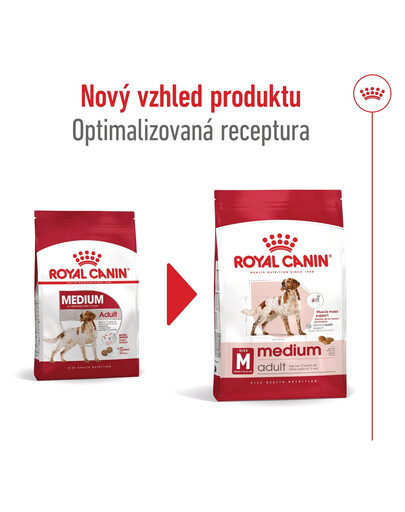 ROYAL CANIN Medium Adult 4kg granule pro dospělé psy středních plemen starší 12 měsíců