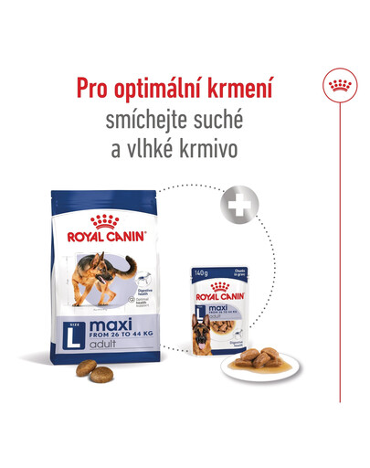 ROYAL CANIN Maxi Adult 15 kg granule pro dospělé  psy velkých  plemen starší 15 měsíců