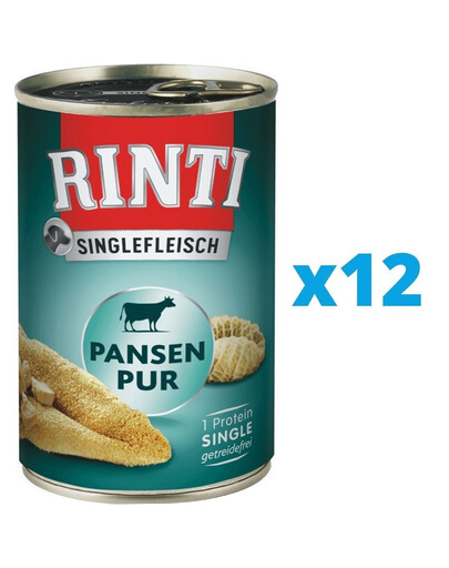 RINTI Singlefleisch Pure monoproteinové krmivo pro dospělé psy 12 x 400 g