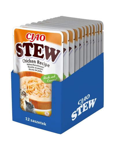 Levně INABA CIAO Stew Kuřecí pokrm 40g x 12