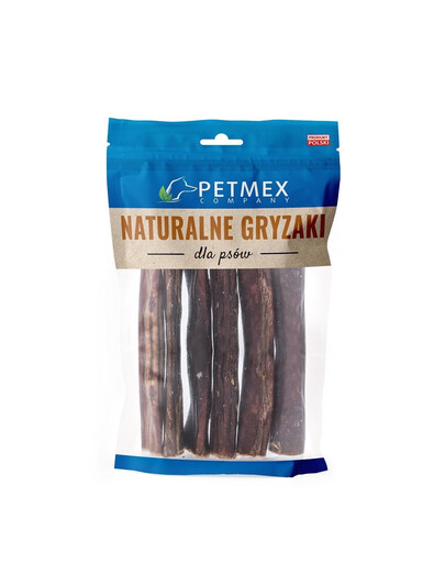 PETMEX Kulatý hovězí jícen 6x100g přírodní žvýkací pamlsek pro psy