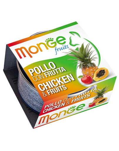 MONGE Fruit Cat Kuře a ovoce 80g