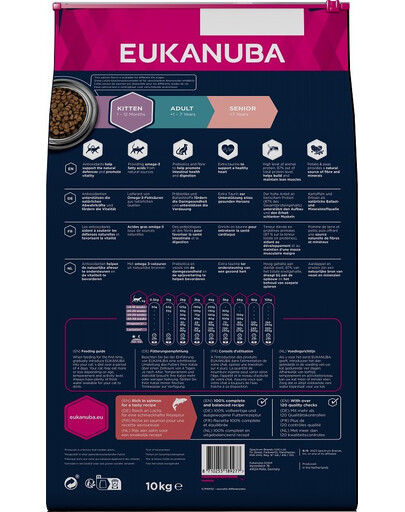 EUKANUBA Grain Free Kitten Losos 10 kg pro rostoucí koťata