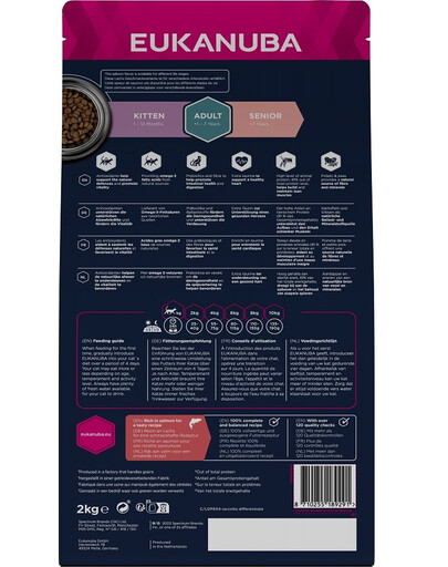 EUKANUBA Grain Free Adult Losos 2 kg pro dospělé kočky
