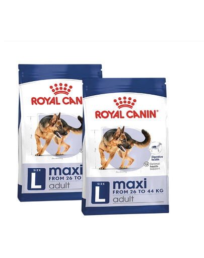 ROYAL CANIN Maxi Adult 2x15kg granule pro dospělé  psy velkých  plemen starší 15 měsíců