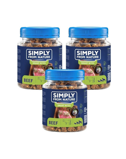 SIMPLY FROM NATURE Smart Bites hovězí 3x130 g