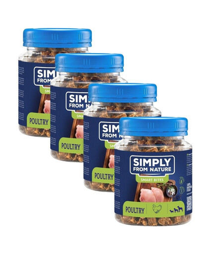 SIMPLY FROM NATURE Smart Bites drůbeží 4x130 g