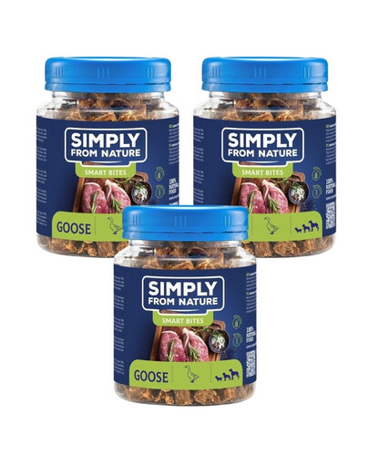 SIMPLY FROM NATURE Smart Bites husa  3x130 g