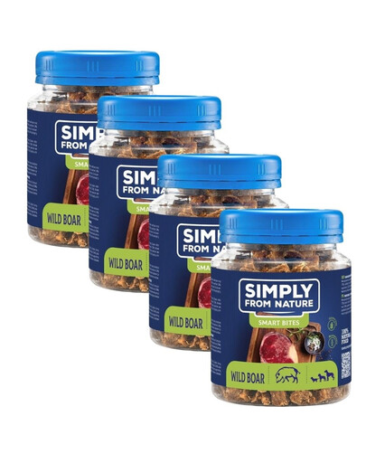 SIMPLY FROM NATURE Tréninkové pamlsky z divočáka  4x130 g