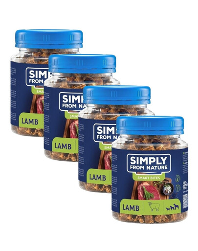 SIMPLY FROM NATURE Jehněčí tréninkové pamlsky 4x130 g