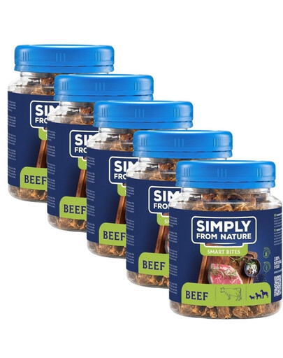 SIMPLY FROM NATURE pamlsky pro psy hovězí 5x130 g