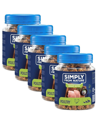 SIMPLY FROM NATURE pamlsky pro psy drůbeží 5x130 g