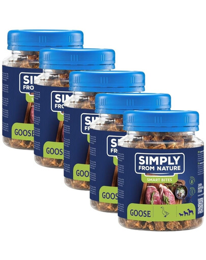 SIMPLY FROM NATURE pamlsky pro psy s husou 5x130 g