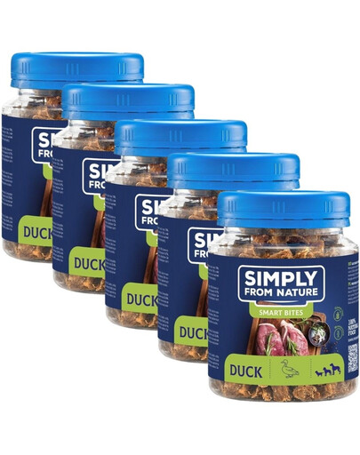 SIMPLY FROM NATURE pamlsky pro psy s kachnou  5x130 g