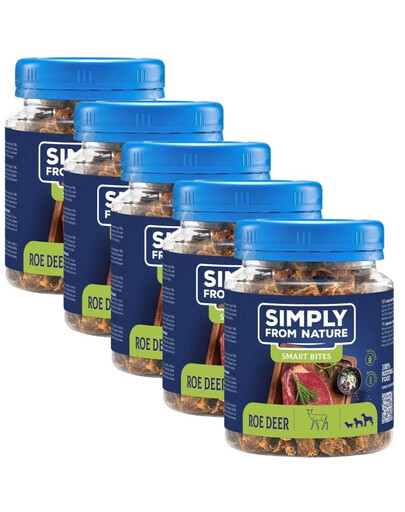 SIMPLY FROM NATURE pamlsky pro psy srnčí 5x130 g