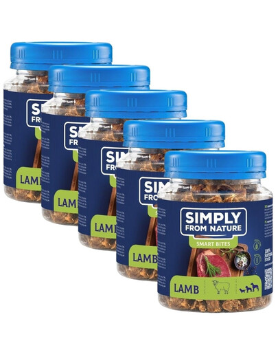 SIMPLY FROM NATURE Jehněčí tréninkové pamlsky  5x130 g