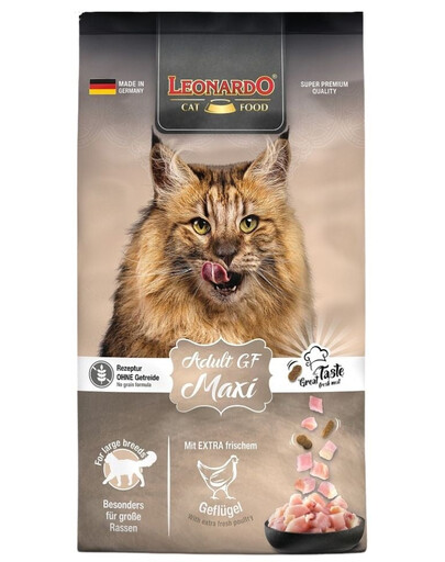 Levně LEONARDO Adult Maxi GF 7,5 kg + 300g krmiva ZDARMA