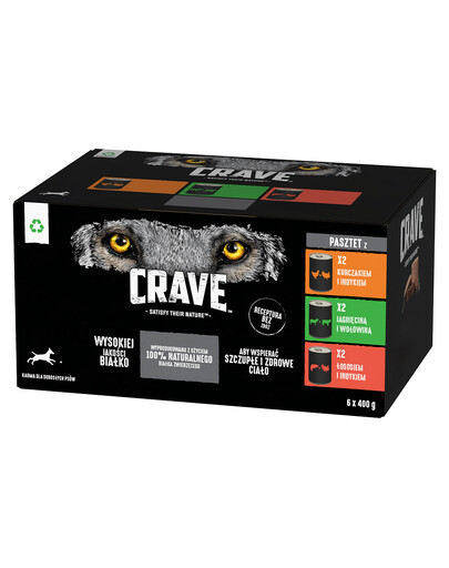 CRAVE konzerva bez obilovin 400 g