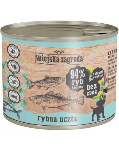 WIEJSKA ZAGRODA Rybí hody pro štěňata 200g