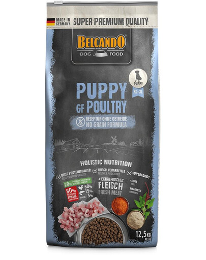BELCANDO Finest GrainFree Junior Poultry 1 kg granule pro štěňata středních a velkých plemen