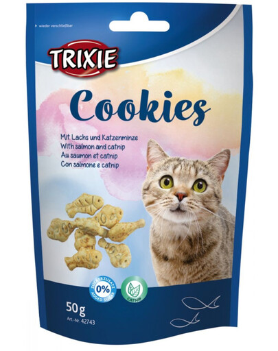 TRIXIE Cookies s lososem & Catnipem 50 g