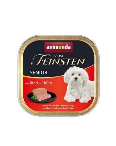 ANIMONDA Vom Feinsten Senior Hovězí a kuře 150g