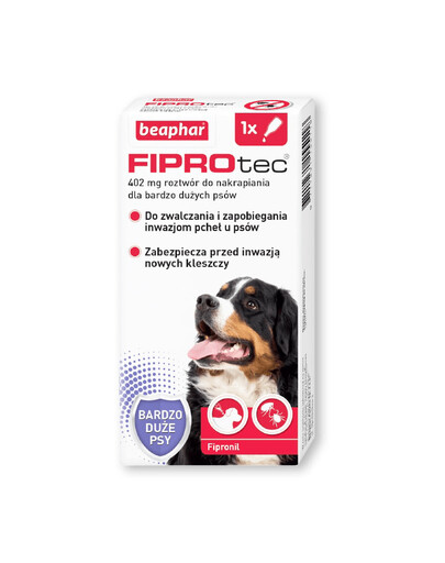 BEAPHAR Fiprotec Dog XL 402 mg 1 kapky proti parazitům