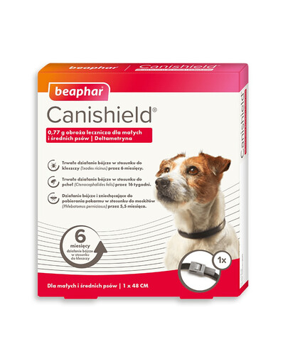 BEAPHAR Canishield S/M 48cm obojek pro psy s deltametrinem