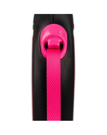 FLEXI Vodítko New Neon S Tape 5m růžové