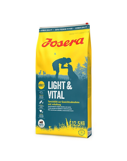 Levně JOSERA Light&Vital 12,5kg + 1x Denties & Meat Lovers ZDARMA