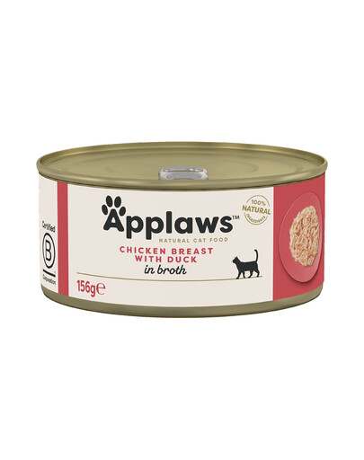 APPLAWS Cat Kuřecí prsa a kachna 156g