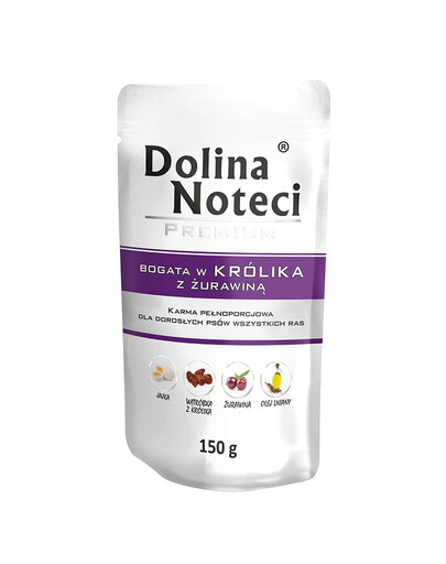DOLINA NOTECI Premium Bohatá na králíka s brusinkou 150g