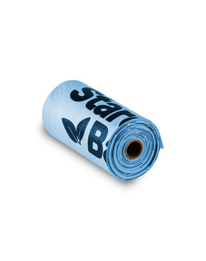 STARCH BAG Kompostovatelné BIO sáčky na výkaly 1 x 15 ks, modré