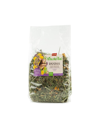 VITAPOL Vita Herbal Duo Snack bylinná louka pro králíka 500 g