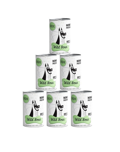 PAKA ZWIERZAKA PEPE 99% zvěřiny 6x400 g