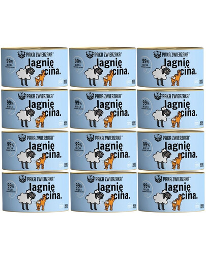 PAKA ZWIERZAKA Cat Lamb 12x200 g