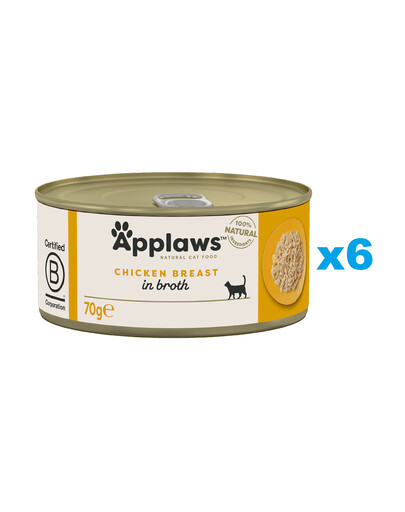 APPLAWS Cat Adult Kuřecí prsa 6x70 g