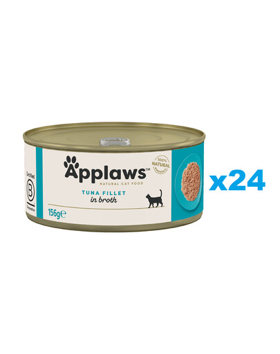 Levně APPLAWS Cat Adult Tuňák ve vývaru 24x156 g