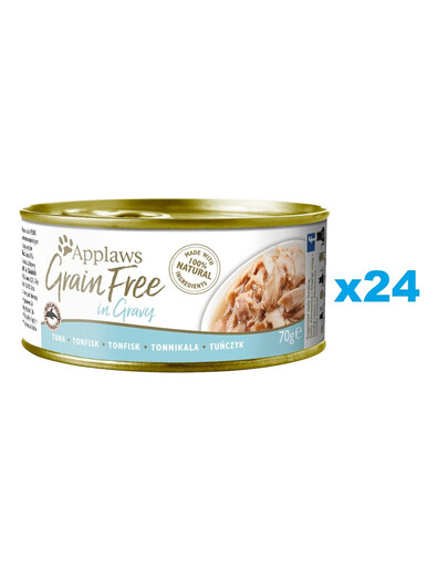 APPLAWS Cat Adult Grain Free in Gravy Tuna 24x70 g