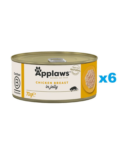 APPLAWS Cat Adult Jelly Kuřecí prsa v želé 6x70g