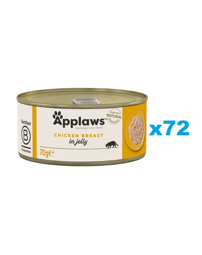APPLAWS Cat Adult Jelly Kuřecí prsa v želé 72x70g