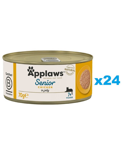 APPLAWS Cat Senior Jelly Kuře v želé 24x70 g