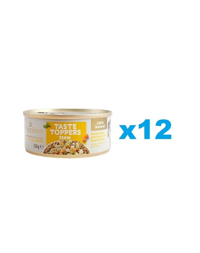 Levně APPLAWS Taste Toppers Stew Kuře a mrkev 12x156 g
