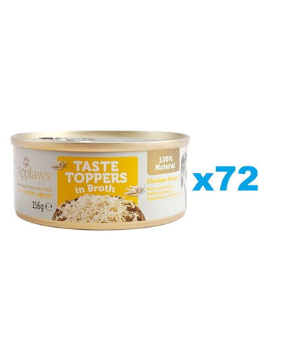 APPLAWS Taste Toppers Kuřecí prsa ve vývaru 72x156 g