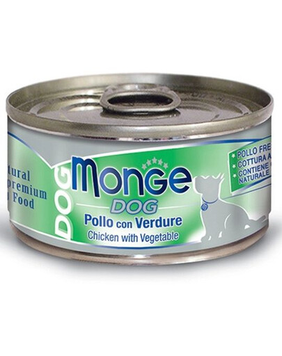 MONGE DOG NATURAL kuřecí maso se zeleninou pro psy 95 g