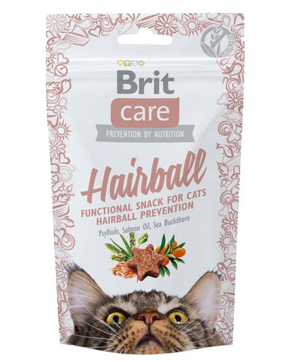 BRIT Care Cat Snack Hairball pamlsek pro kočky 50g